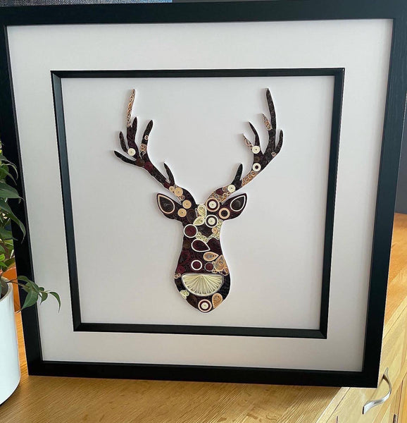 Quilled Paper Stag‚Äôs head Picture