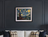 Van Gogh's 'The Starry Night' Quilled Paper Picture