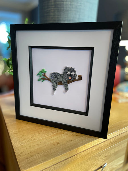Quilled Paper Sloth Picture