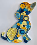 Quilled Paper Dog Picture