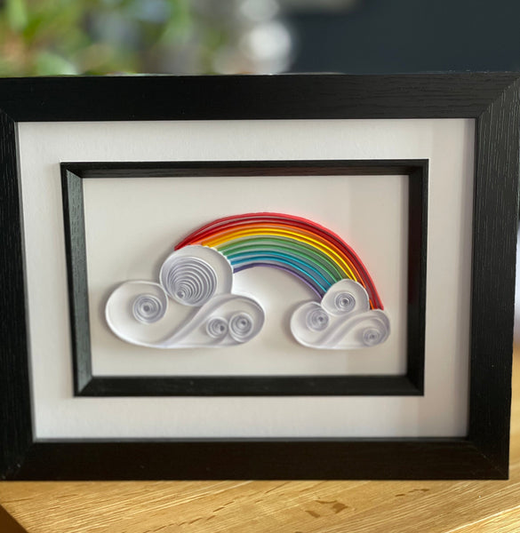 Quilled Paper Pride Rainbow Picture