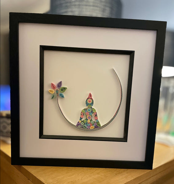 Quilled Buddha Picture