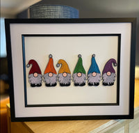 Quilled Paper Raqinbow Gnomes Picture