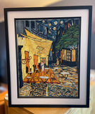 Van Gogh's 'The Cafe Terrace at Night' Quilled Paper Picture