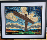 Newcastle Tyne Bridge Quilled Paper Picture