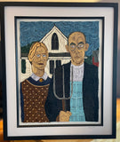 Grant Wood's 'American Gothic' Quilled Paper Picture