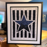 Newcastle United Star Quilled Paper Picture